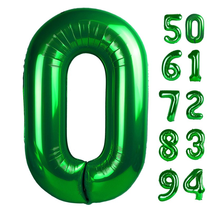 Green Number 24 Balloon 40 inch, 24 Number Balloons, 24th Green Birthday Decorations, 24 Year Old Women Men Party Supplies, St. Patrick's Day Games Theme Birthday Decorations