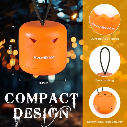 EverBrite 6-Pack Halloween Pumpkin Lantern 6-Pack Halloween Skeleton Camping Lantern