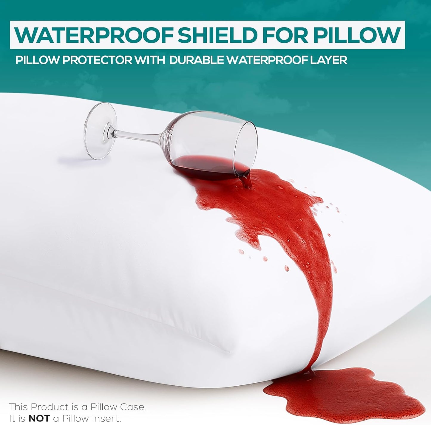 Utopia Bedding King Size Pillow Protectors - Set of 6 Zippered, Waterproof & Dust Mite Proof Covers | Ultra Soft White Encasements