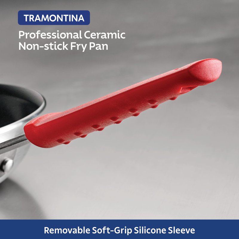 Tramontina Professional 14-Inch Ceramic Non Stick Extra Large Frying Pan, Heavy-Gauge Aluminum Skillet with Ceramic Nonstick Coating, Dishwasher and Oven Safe, Black