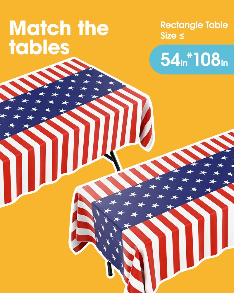 Niuara Football Party Decorations Plastic Table Cloth - 4 Pack 54" × 108" Rectangle Superbowl Disposable Tablecloths for 6FT Tables, Table Cover for Party, Holiday & Gathering Use