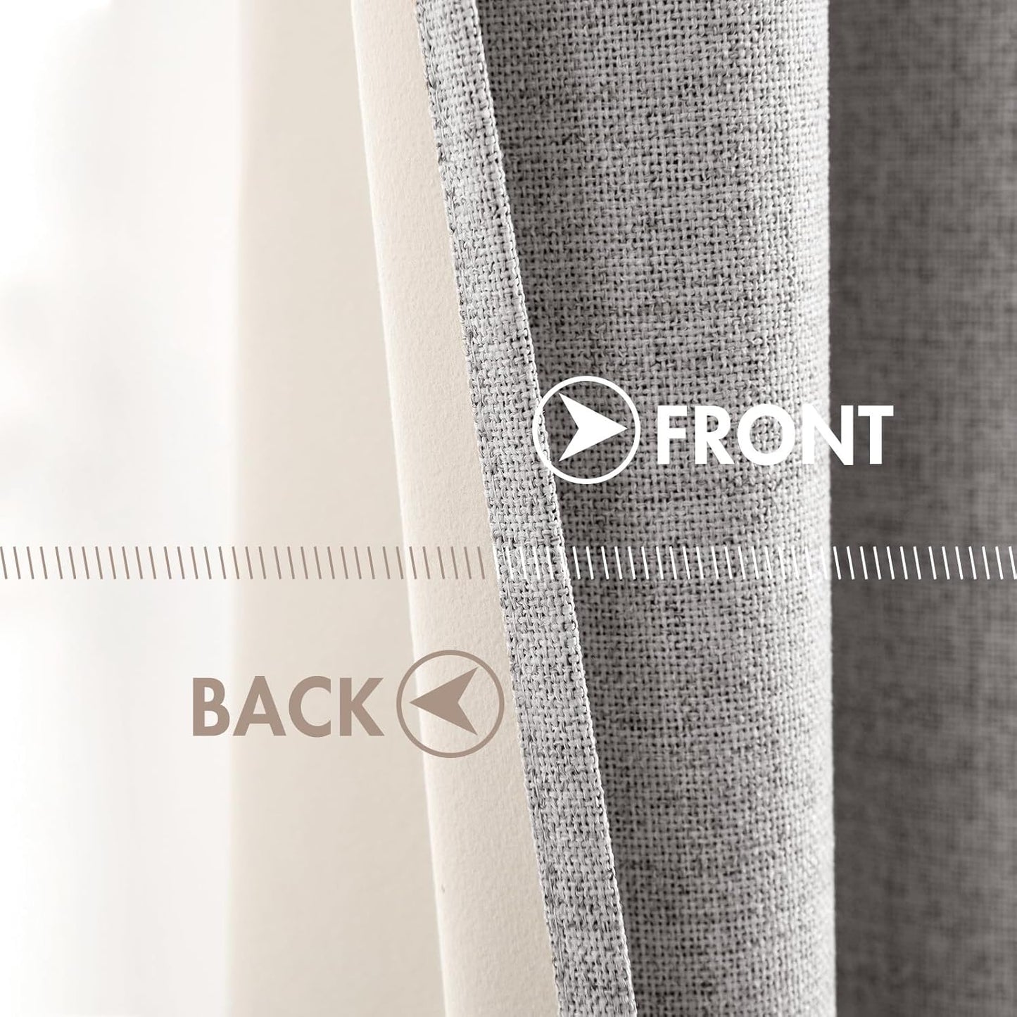 MIULEE Blackout Curtains - 100% Thermal Insulated Light Gray Drapes | 52x54 Inch (2 Panels)