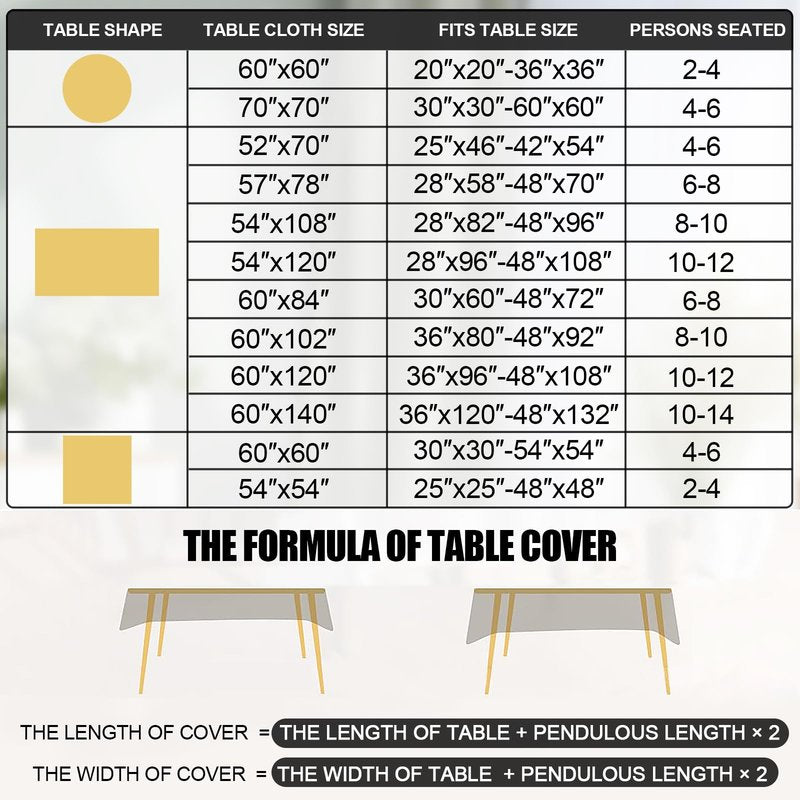 Smiry Rectangle Table Cloth, Waterproof Heavy Duty Vinyl Tablecloths, Wipeable Washable Table Cover for Kitchen and Dining Room (Navy, 60" X 126")