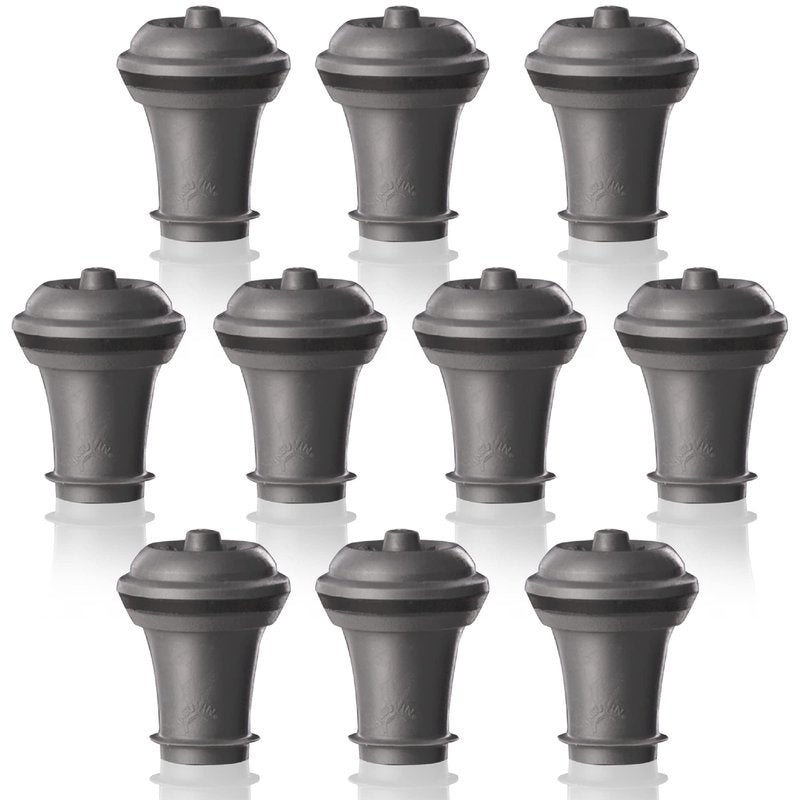Vacu Vin Wine Saver Vacuum Stoppers – Set of 10 – Airtight Seal for Opened Bottles – Preserves Wine Freshness Up to 10 Days – Reusable & Dishwasher Safe – Compatible with Vacu Vin Wine Saver Pump
