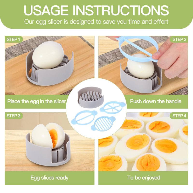 2-Layer Deviled Egg Containers With Lid,36pcs Easter Deviled Egg Tray Carrier with Handl Injector Piping Tool,Portable Stackable Egg Holder Platter Holder Organizer for Refrigerator Party Picnic Event