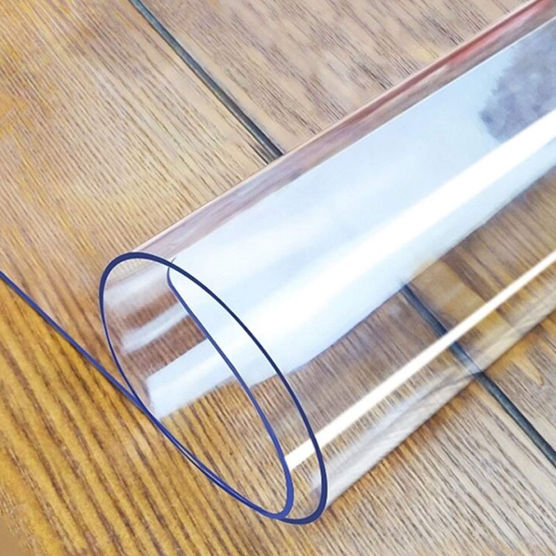 LovePads Clear Desk Mat 14 x 32 Inch, 1.5mm Thick Clear Table Protector, Waterproof Plastic Table Cover Protector, PVC Desk Protector Mat, Vinyl Desk Cover for Desktop, Coffee & Dining Table