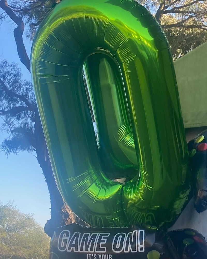 Green Number 24 Balloon 40 inch, 24 Number Balloons, 24th Green Birthday Decorations, 24 Year Old Women Men Party Supplies, St. Patrick's Day Games Theme Birthday Decorations