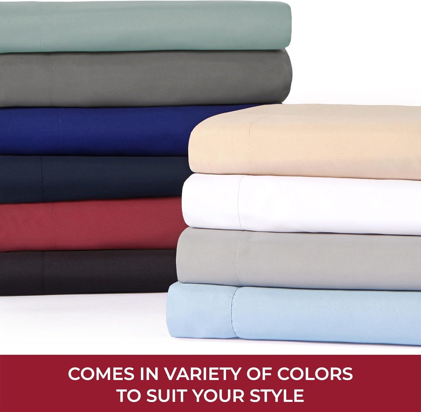 Mellanni RV Short Queen Sheets - Hotel Luxury Bedding Set | Extra Soft, Cooling, Deep Pocket - Navy Blue, 4 PC