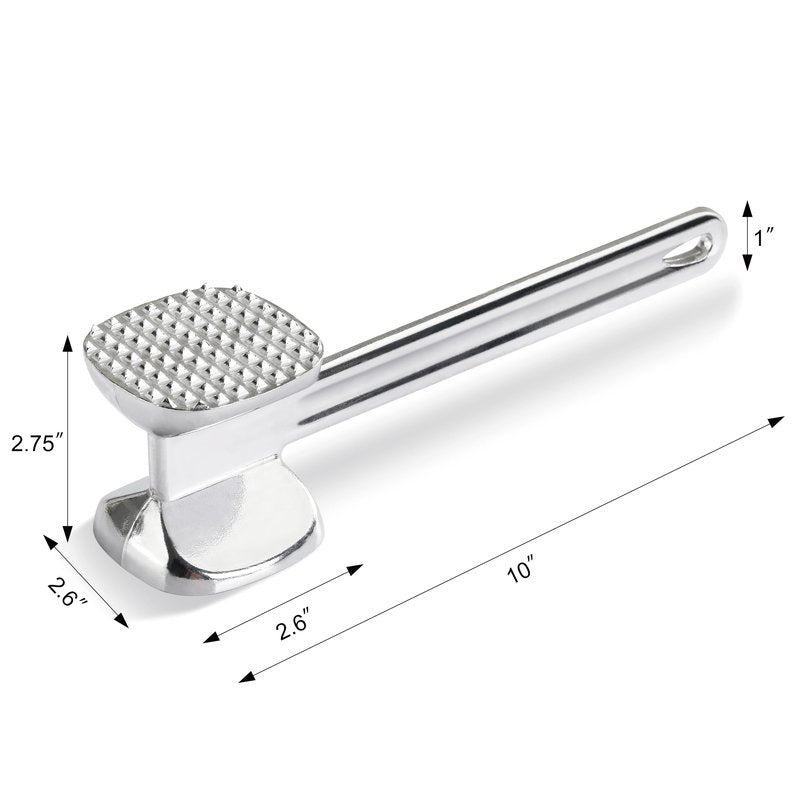 New Star Foodservice 36374 Heavy Duty Cast Aluminum Meat Tenderizer, 10-Inch