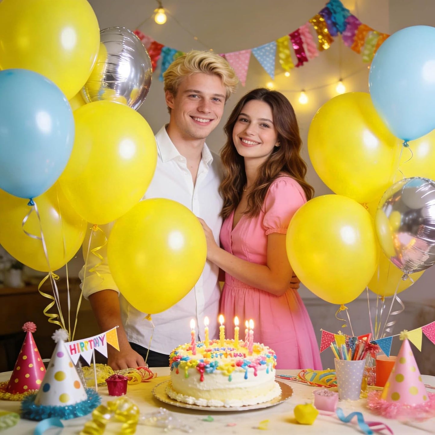 Yellow Latex Balloons by Party Essentials - 12 Inch, 110 Pack for Birthday, Baby Shower & Wedding Celebrations
