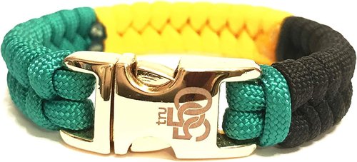 Flag of Jamaica Mens & Women Paracord Survival Bracelet Jewelry Jamaican Flag (Size 7.5 inches)