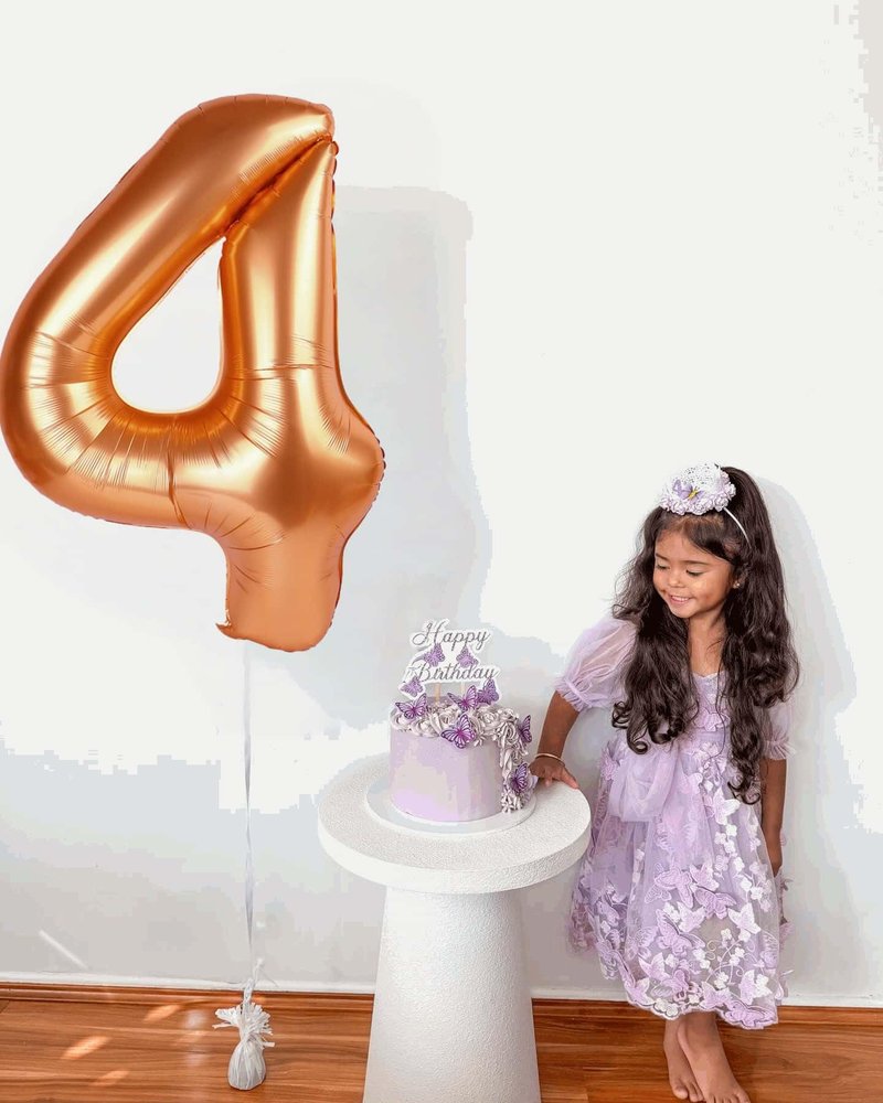 Orange Number 7 Balloon 40 Inch, 7th Birthday Party Decorations for Children, Giant 7 Foil Balloon for Party Supplies