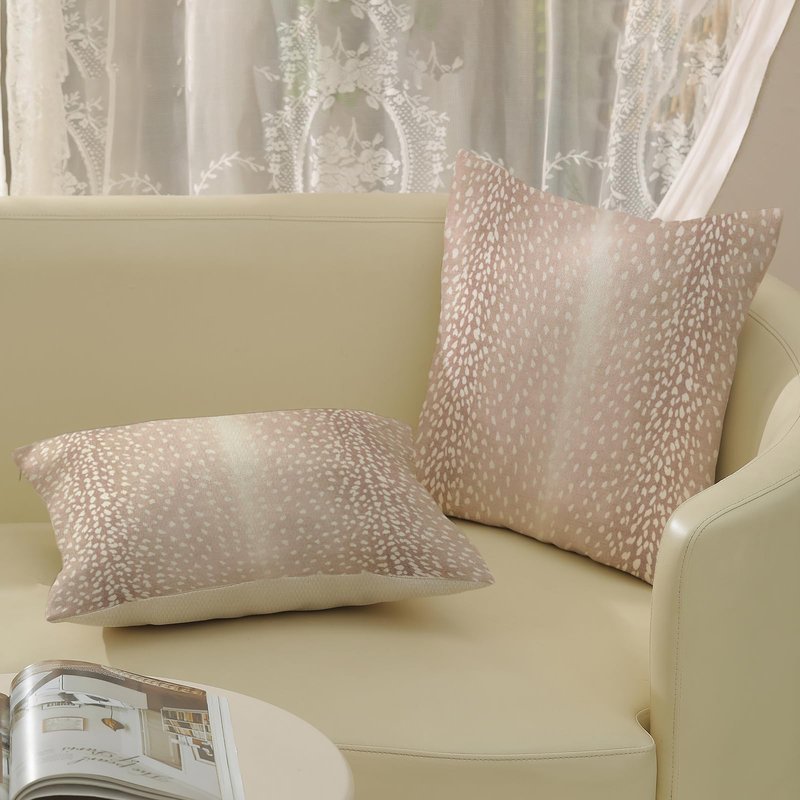 JEFERSO Antelope Pillow Covers 20x20 Set of 2 Beige Animal Skin Print Throw Pillow Covers Modern Antelope Decorative Pillow Cases Outdoor Farmhouse Linen Decor Cushion Case for Couch Sofa Room