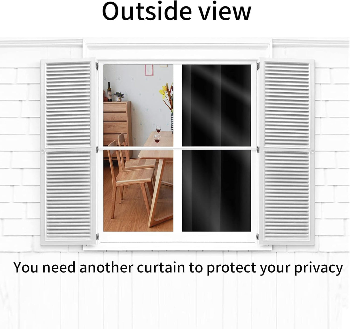 Pickluc Blackout Curtains - Light Blocking Thermal Insulated Drapes, 42" x 63", Black, 2 Panels