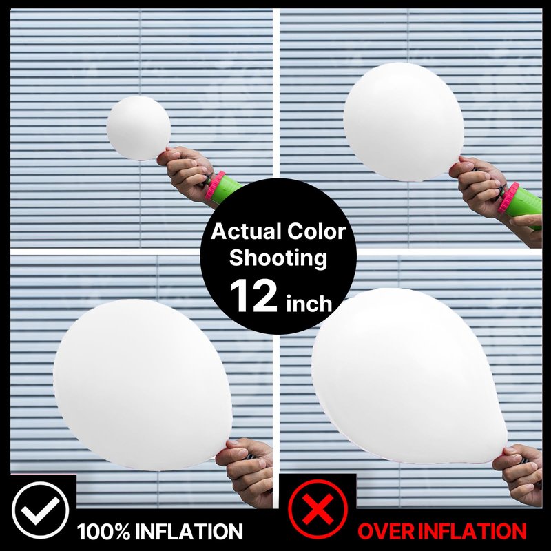 PartyWoo White Balloons 101pcs 12 Inch Matte White Latex Balloons for Wedding Bridal Graduation Engagement Baby Shower Gender Reveal Easter Anniversary Birthday Tea Party Decorations White-Y13