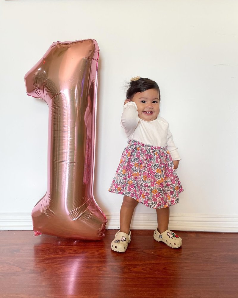 Rose Gold Number 27 Balloon 40 inch, 27 Number Balloons, 27th Birthday Decorations, 27 Year Old Women Men Rose Gold Party Supplies