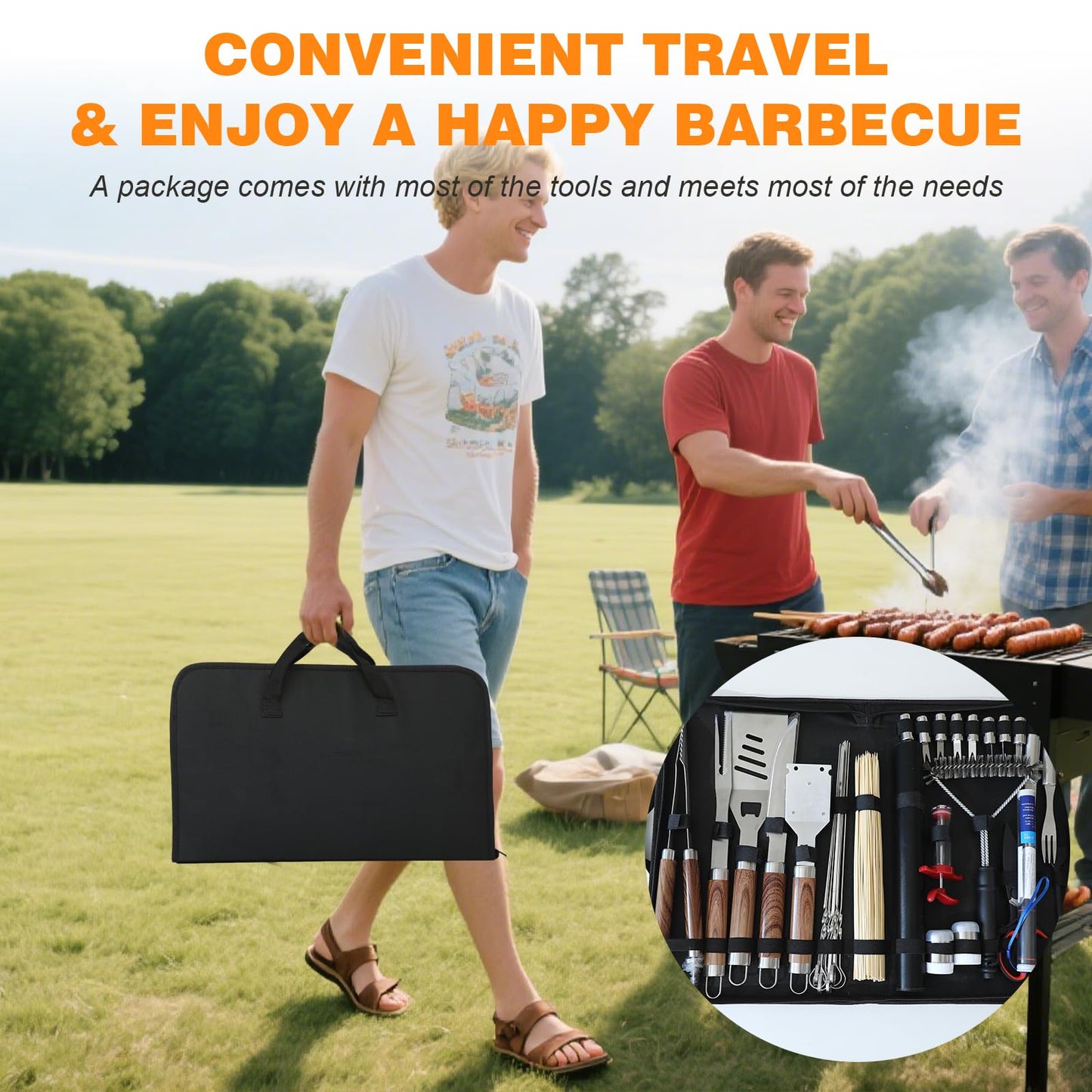 137PCS Griddle Accessories Kit for Blackstone– Stainless Steel Grill Tools for Outdoor Grill with Carrying Bag, Meat Thermometer, Grill Mats for Camping, Backyard & Gifts, BBQ Utensils for Men Women