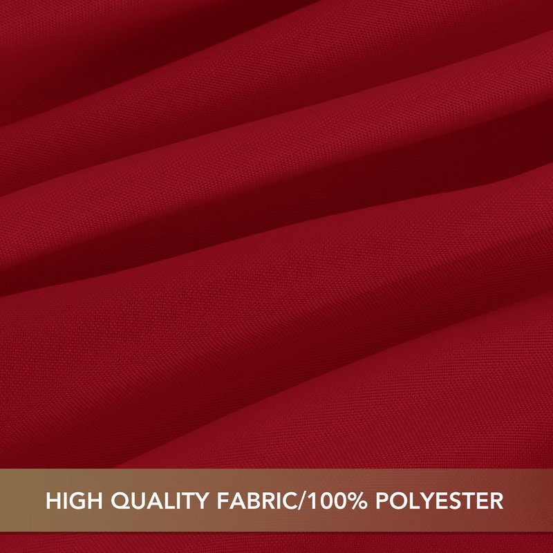 sancua Rectangle Tablecloths for 8 Foot Tables, 6 Pack - Washable Polyester Fabric Table Cloth for Wedding Party, Birthday, Banquet Reception, 60x120 Inch, Red