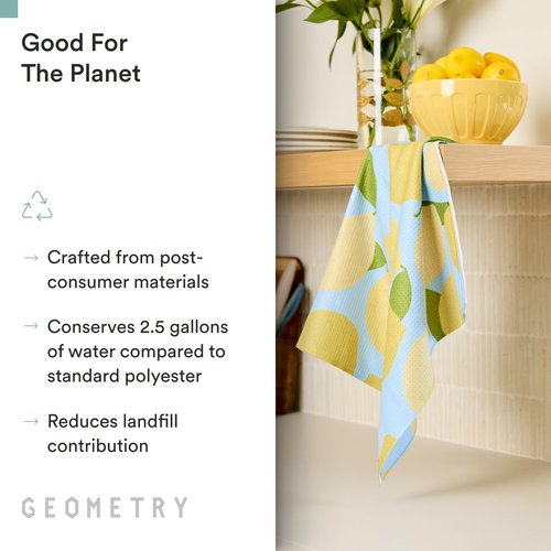 GEOMETRY Spring Kitchen Towels - Quick Dry Microfiber Cloth Spring & Summer Dish Towels for Kitchen Drying - Premium Quick Dry Towel - Flutter Bloom, 18" x 30" - 2-Pack