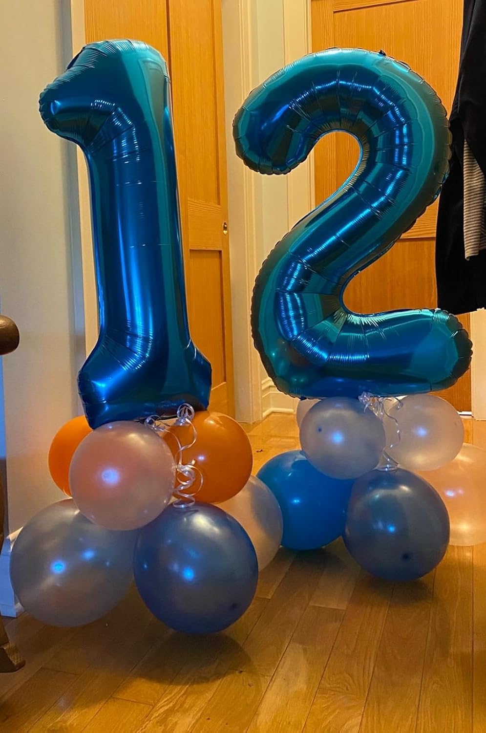 Metallic Blue Number 3 Balloon - 40 Inch 3rd Birthday Celebration Decor for Kids & Adults