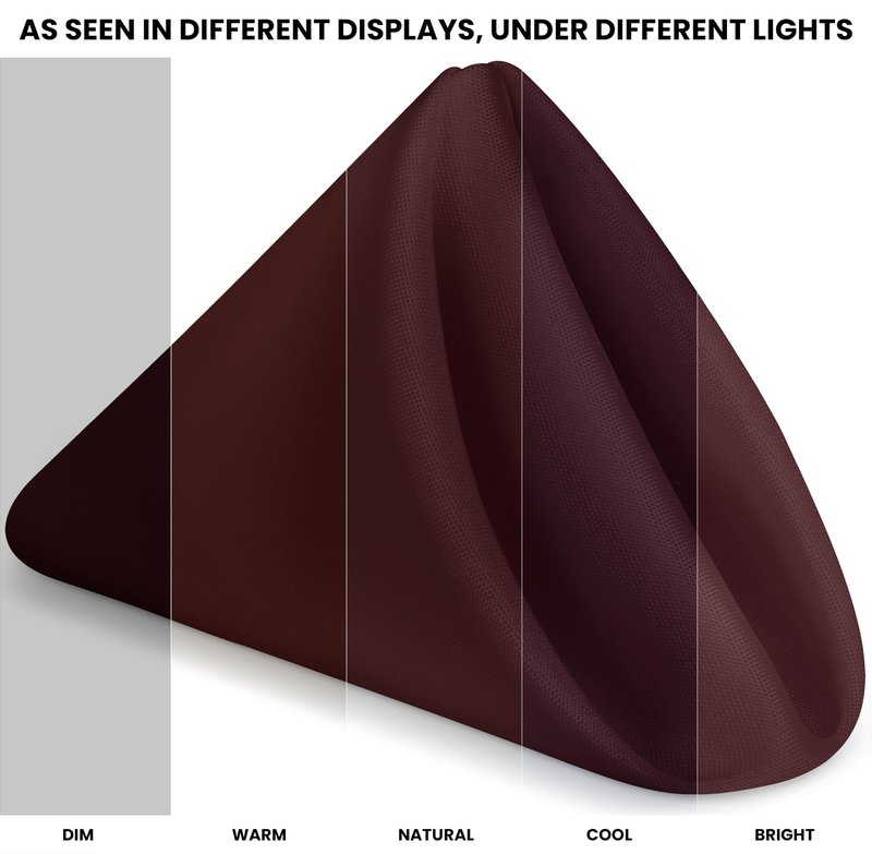 Utopia Home [288 Pack, Burgundy] Cloth Napkins 17x17 Inches, 100% Polyester Hemmed Edges, Washable and Reusable Ideal for Parties, Weddings and Dinners