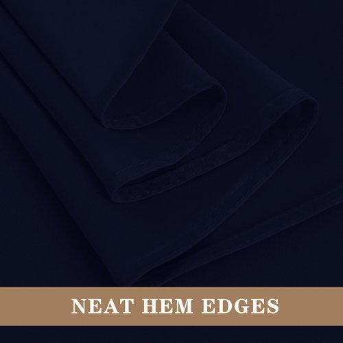 Fitable 6 Pack Navy Round Table Clothes - 90 Inches in Diameter - Stain Resistant and Washable Tablecloths, Polyester Fabric Table Covers for Wedding, Party, Banquet, Gathering