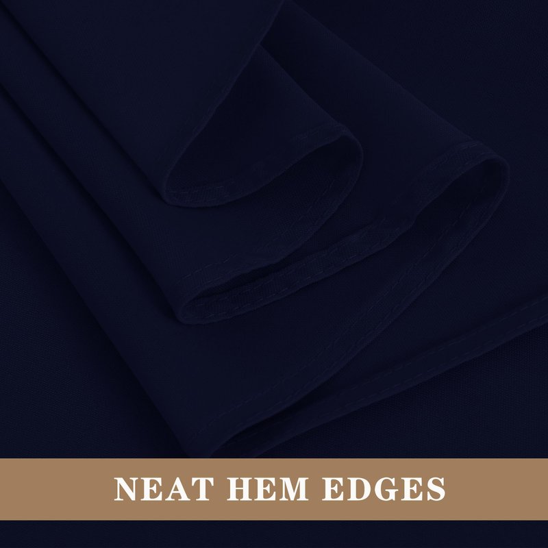 Fitable 6 Pack Navy Round Table Clothes - 70 Inches in Diameter - Stain Resistant and Washable Tablecloths, Polyester Fabric Table Covers for Wedding, Party, Banquet, Gathering
