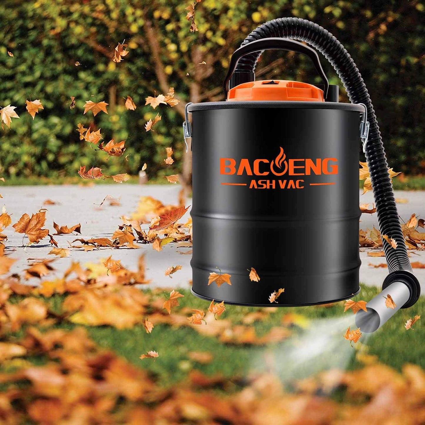 BACOENG Ash Vacuum for Pellet Stoves, 4 Gallon Ash Vac, Ash Vacuum Cleaner for Fireplaces, Wood Stove, Pellet Grill