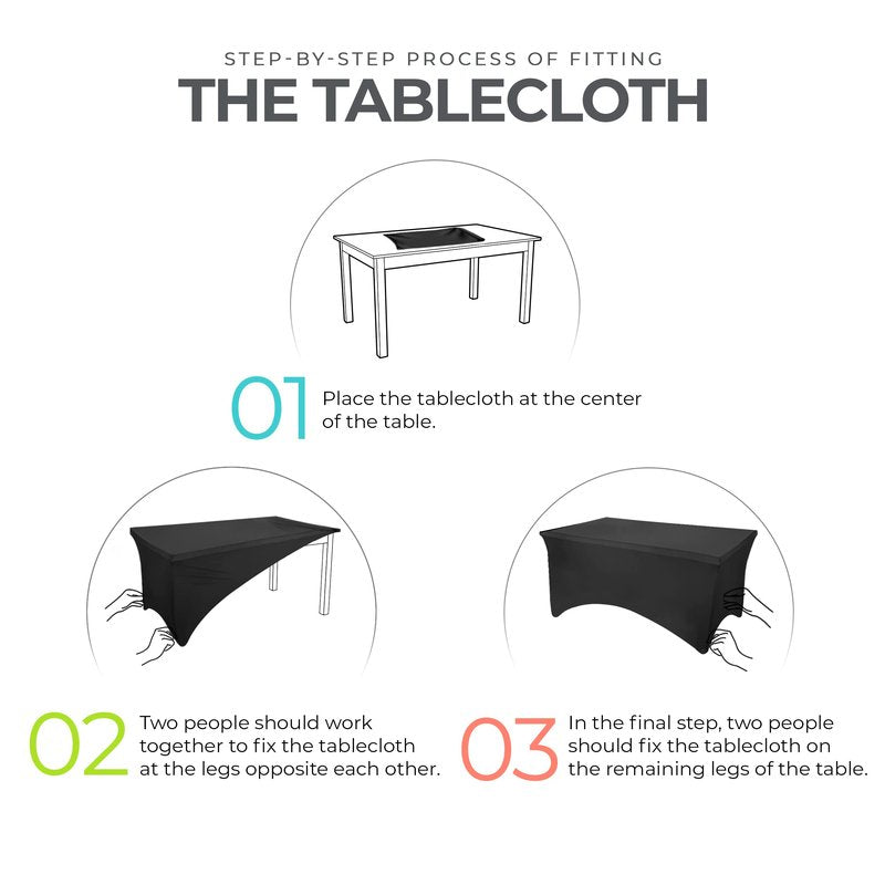 Utopia Kitchen Spandex Tablecloth 2 Pack [6FT, Yellow] Tight, Fitted, Washable and Wrinkle Resistant Stretch Table Cloth Rectangle Cover for Trade Show, Weddings & Parties [72Lx30Wx30H Inch]