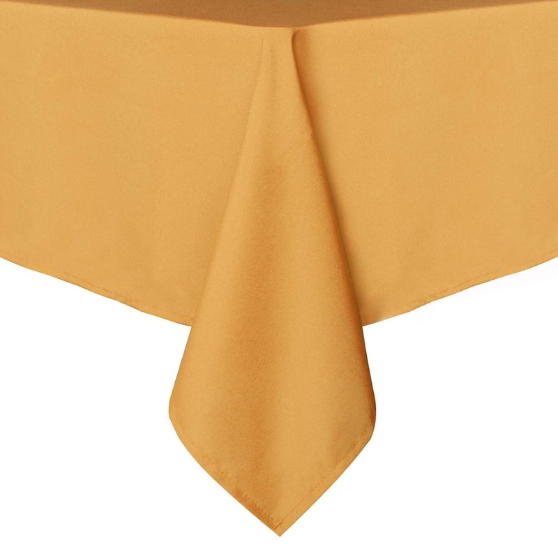 sancua Rectangle Tablecloth - 60 x 102 Inch - Stain and Wrinkle Resistant Washable Polyester Table Cloth, Decorative Fabric Table Cover for Dining Tables, Buffet Parties and Camping, Gold