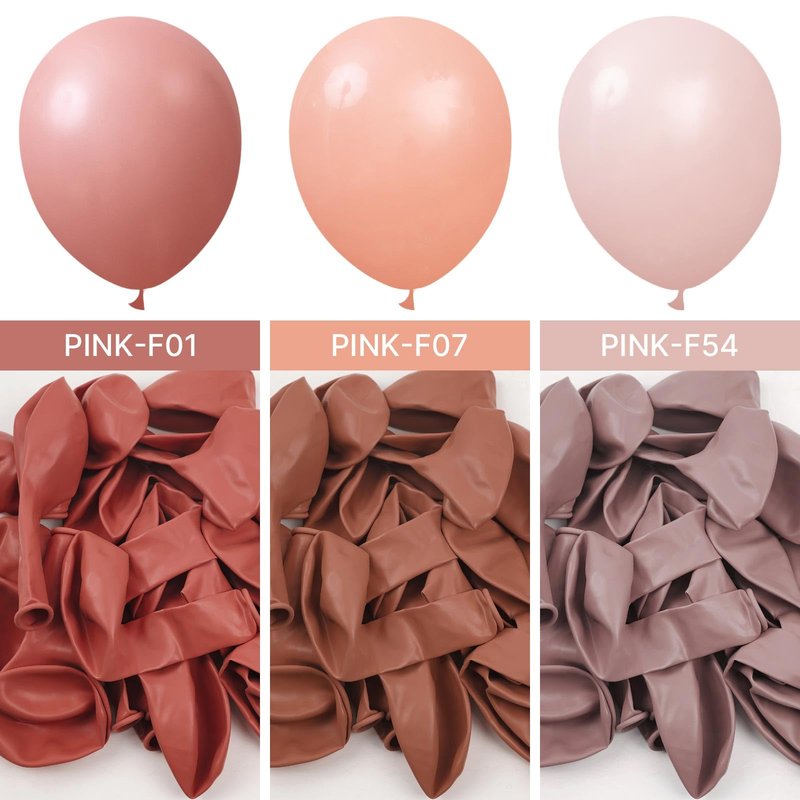 PartyWoo Dusty Pink Balloons 101pcs 12 Inch Boho Blush Lilac Pink Latex Helium Balloons for Princess Birthday Baby Shower Graduation Gender Reveal Anniversary Bachelorette Party Decorations Pink-F54