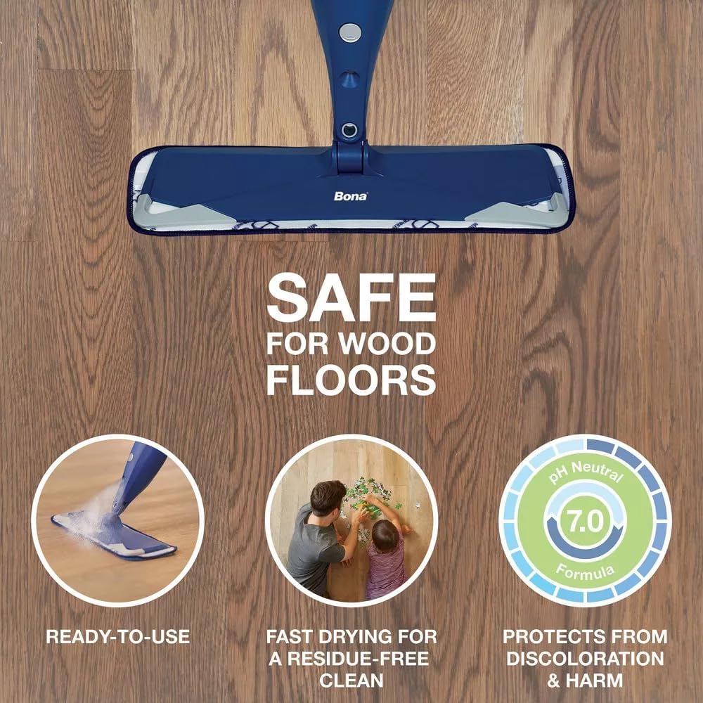 Bona Hardwood Floor Cleaner Refill - 128 Fl Oz | Safe, Effective Cleaning Solution for Wood Floors