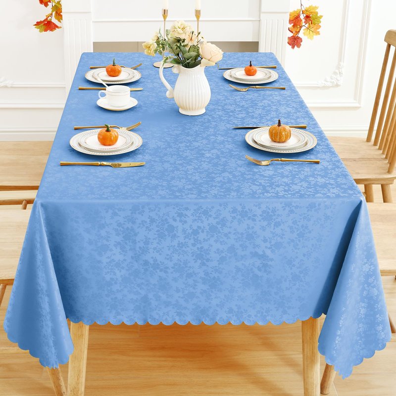 Smiry Rectangle Table Cloth, Waterproof Heavy Duty Vinyl Tablecloths, Wipeable Washable Table Cover for Kitchen and Dining Room (Grass Green, 52" X 70")