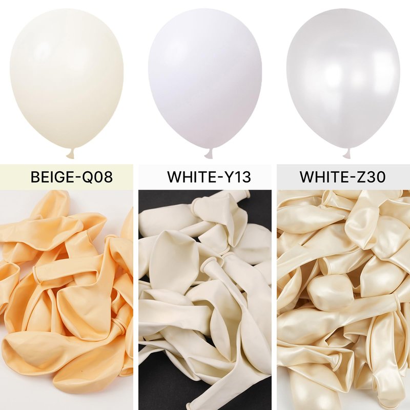 PartyWoo White Balloons 100pcs 5 Inch Matte Latex Balloons for Wedding Bridal Graduation Engagement Baby Shower Gender Reveal Easter Anniversary Birthday Tea Party Decorations White-Y13