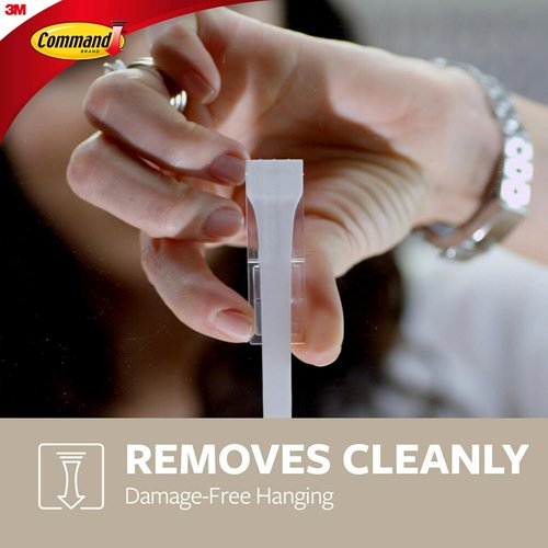 Command Large Designer Hook - Damage-Free Hanging Solution | Holds Up to 5 lb, Brushed Nickel Finish