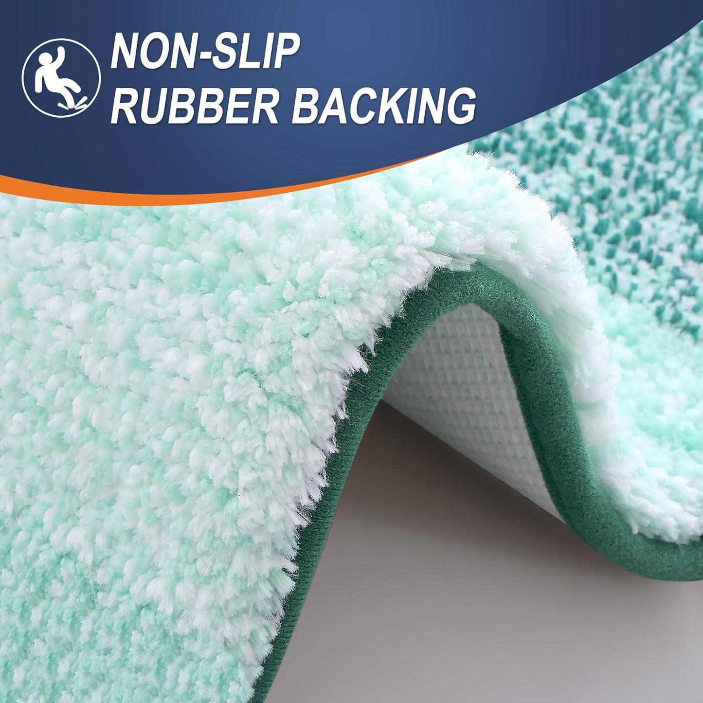 OLANLY Bathroom Rugs - Extra Soft Microfiber Mat | Quick-Dry, Washable, 34x21, Blackish Green