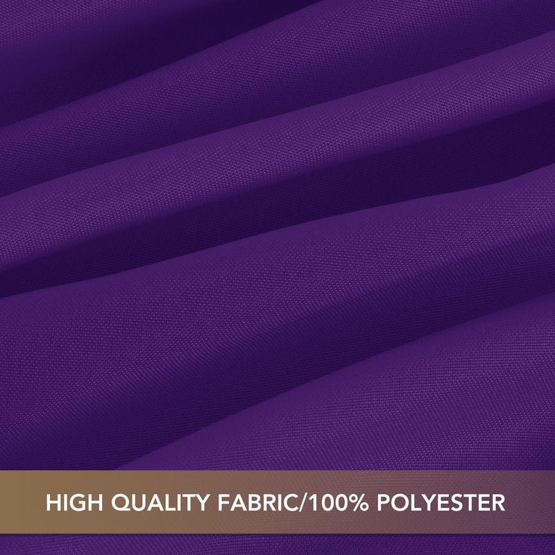 sancua Purple Tablecloths for 6 Foot Rectangle Tables, 8 Pack - Washable Polyester Fabric Table Cloth for Halloween Party, Wedding Birthday, Banquet Reception, 54x108 Inch