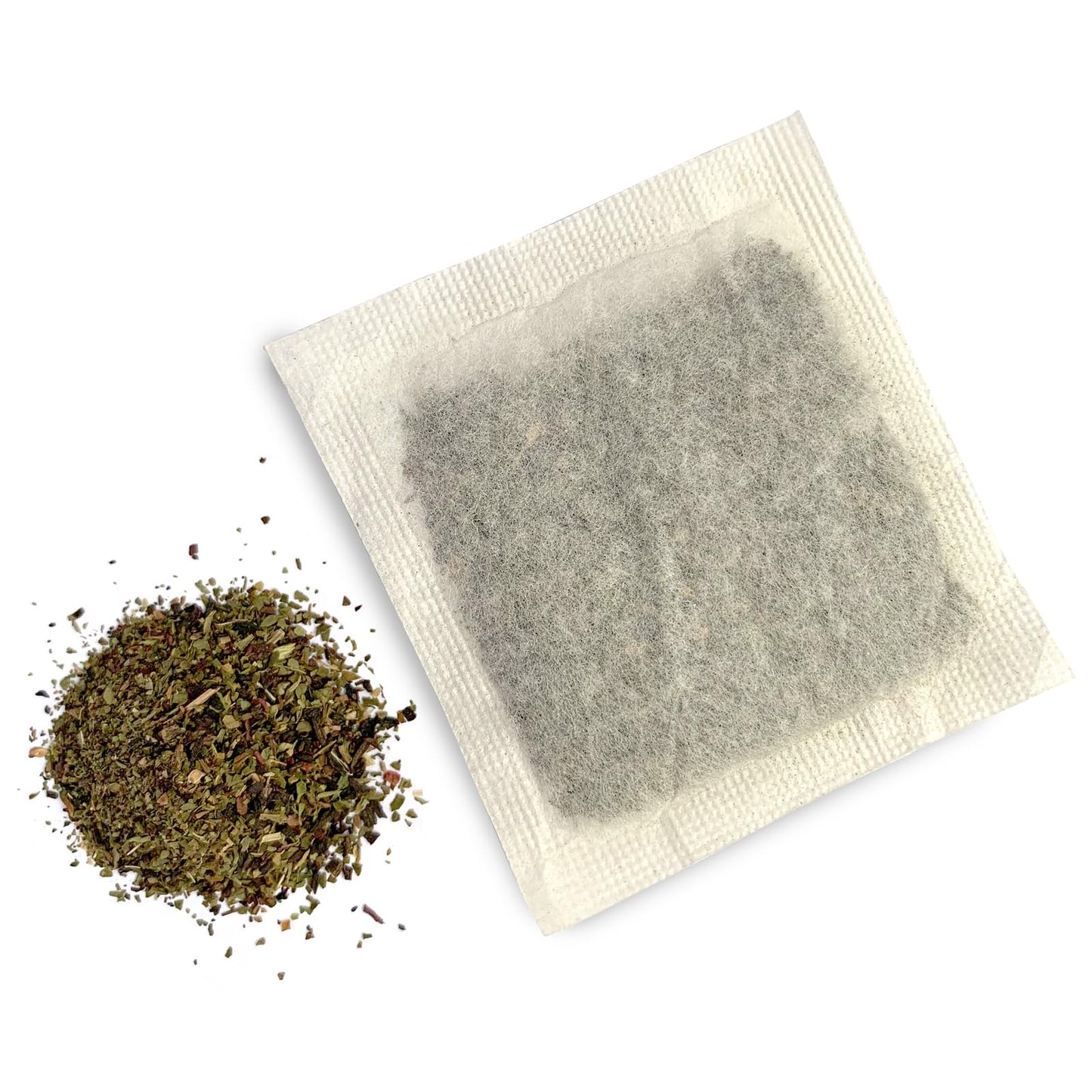 Hibiscus Mint Tea Bags, by Herb Co, Three-Ingredient Blend of Hibiscus, Peppermint & Stevia, Caffeine Free, Unbleached Filter Paper, Kosher, Approximately 200, 1 lb