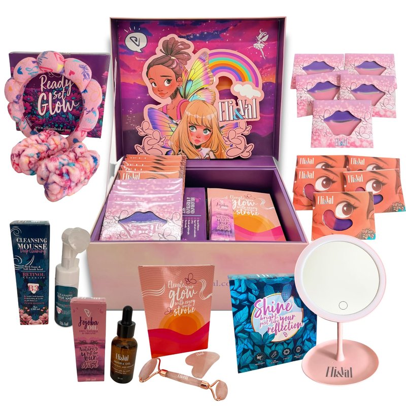 Tween Gift Box – Gifts Basket Teen Girl – Spa Kit for Teen Girls with Skincare and Self-Care Essentials – Birthday or Holiday Present