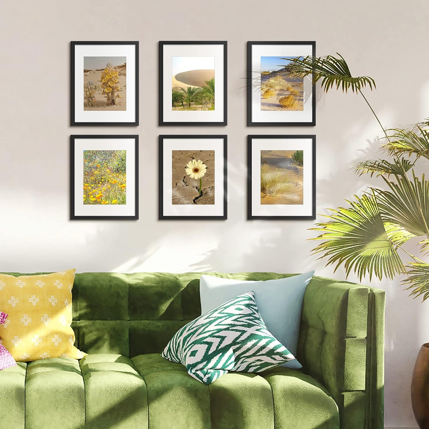 Upsimples 11x14 Picture Frame Set of 10 - Versatile Black Frames for 8x10 or 11x14 Photos | Perfect Wall Collage Display