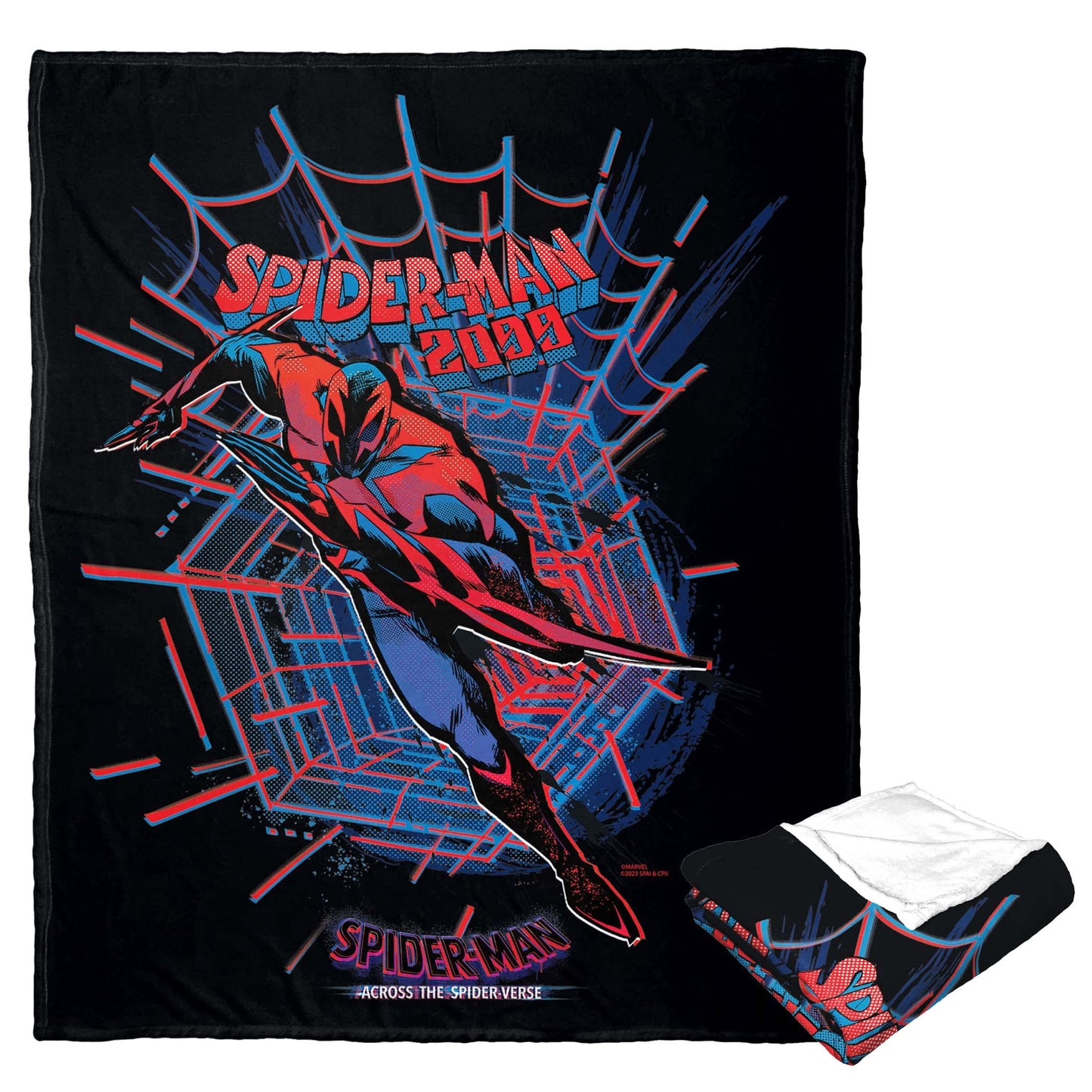 Northwest Spider-Man Silk Touch Throw Blanket, 50" x 60", Spiderman 2099
