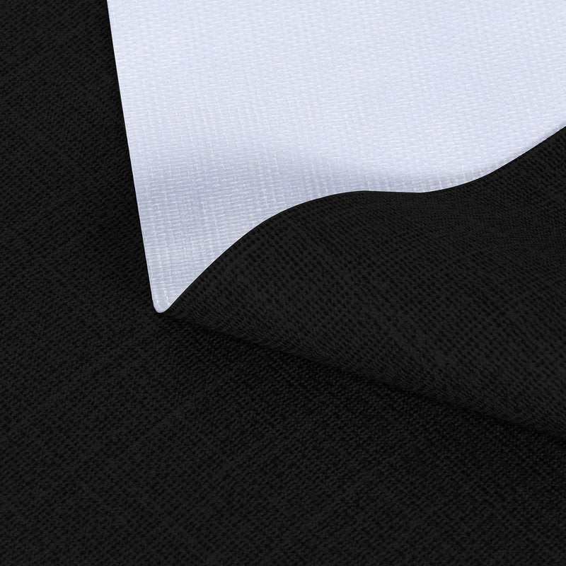 sancua 100% Waterproof Rectangle PVC Tablecloth - 70 x 108 Inch - Oil Proof Spill Proof Vinyl Table Cloth, Wipe Clean Table Cover for Dining Tables, Buffet Parties and Camping, Black