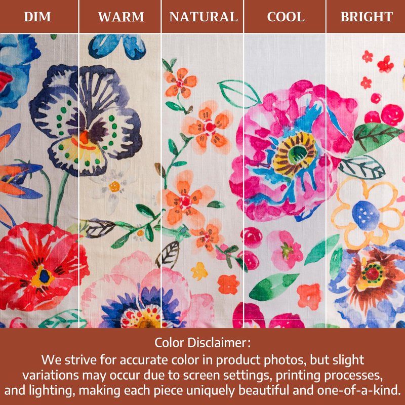 Maison d' Hermine Table Cloth Square Table 100% Cotton 54 x 54 Inches Tablecloth Reusable Decorative for Dining Kitchen Farmhouse Home Gifts for Mothers Day Spring Summer- Happy Florals -High Summer