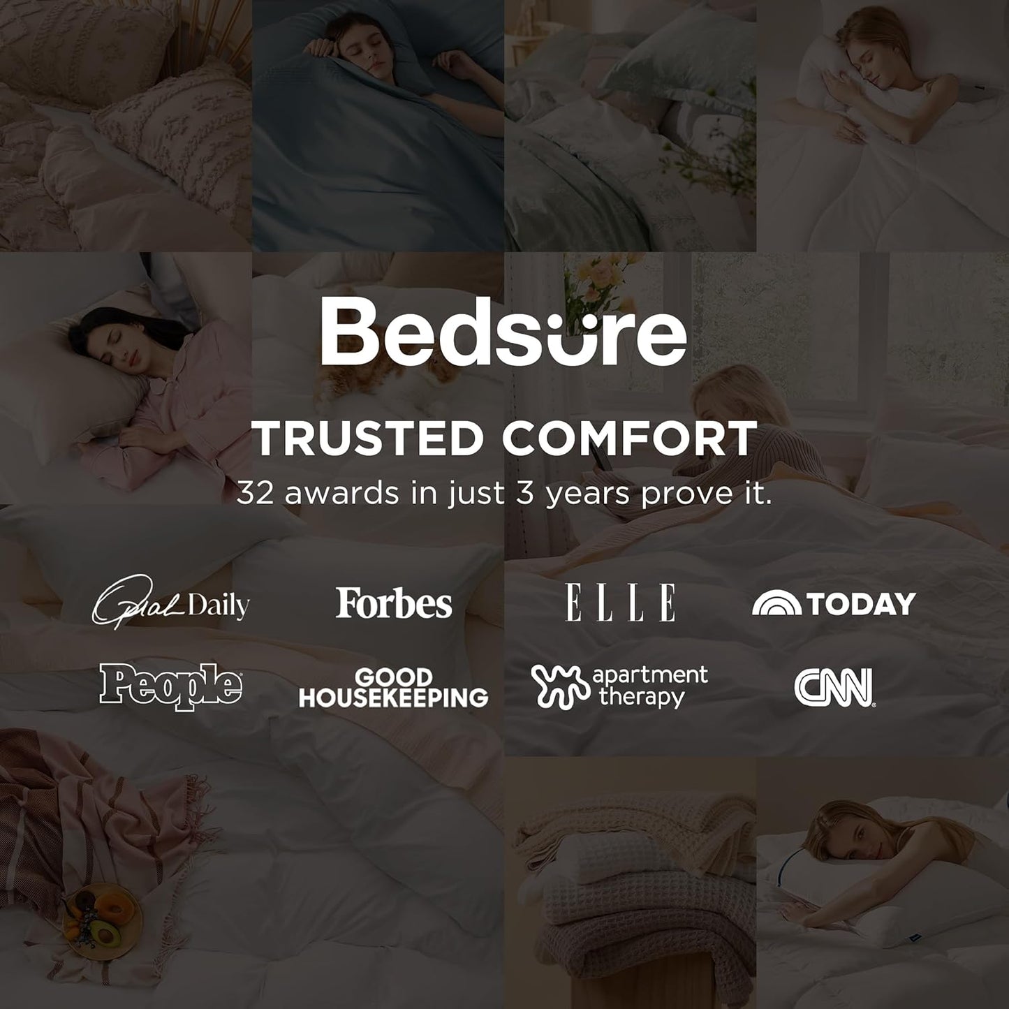 Bedsure Oversized King Duvet Cover Set - Extra Soft Prewashed Cotton-Like Polyester, 120''x98'' with Zipper Closure & 2 Pillow Shams