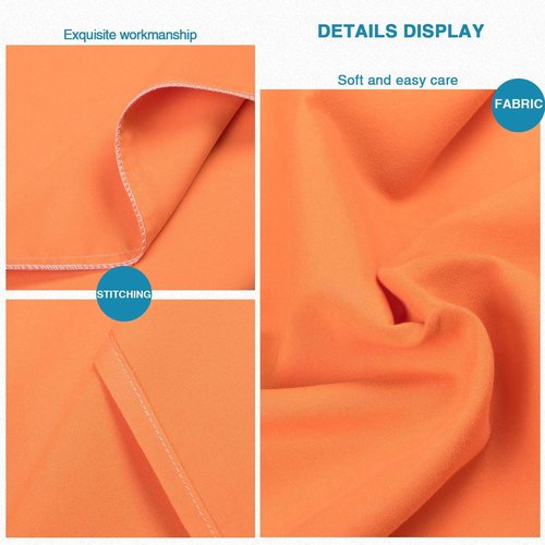 FLXXIE Pillow Cases - Soft Microfiber Queen Pillow Covers | Wrinkle Resistant, 2-Piece Set, 20x30, Orange