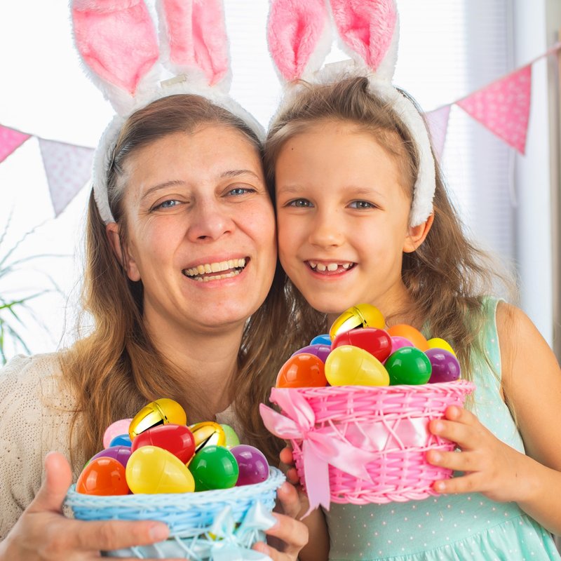 OCTERIC 304Pcs Easter Eggs, 2.3" Fillable Colorful Mix Gold Plastic Easter Eggs Empty for Easter Hunt, Easter Basket Stuffers, Party Favor, Classroom Prize Supplies