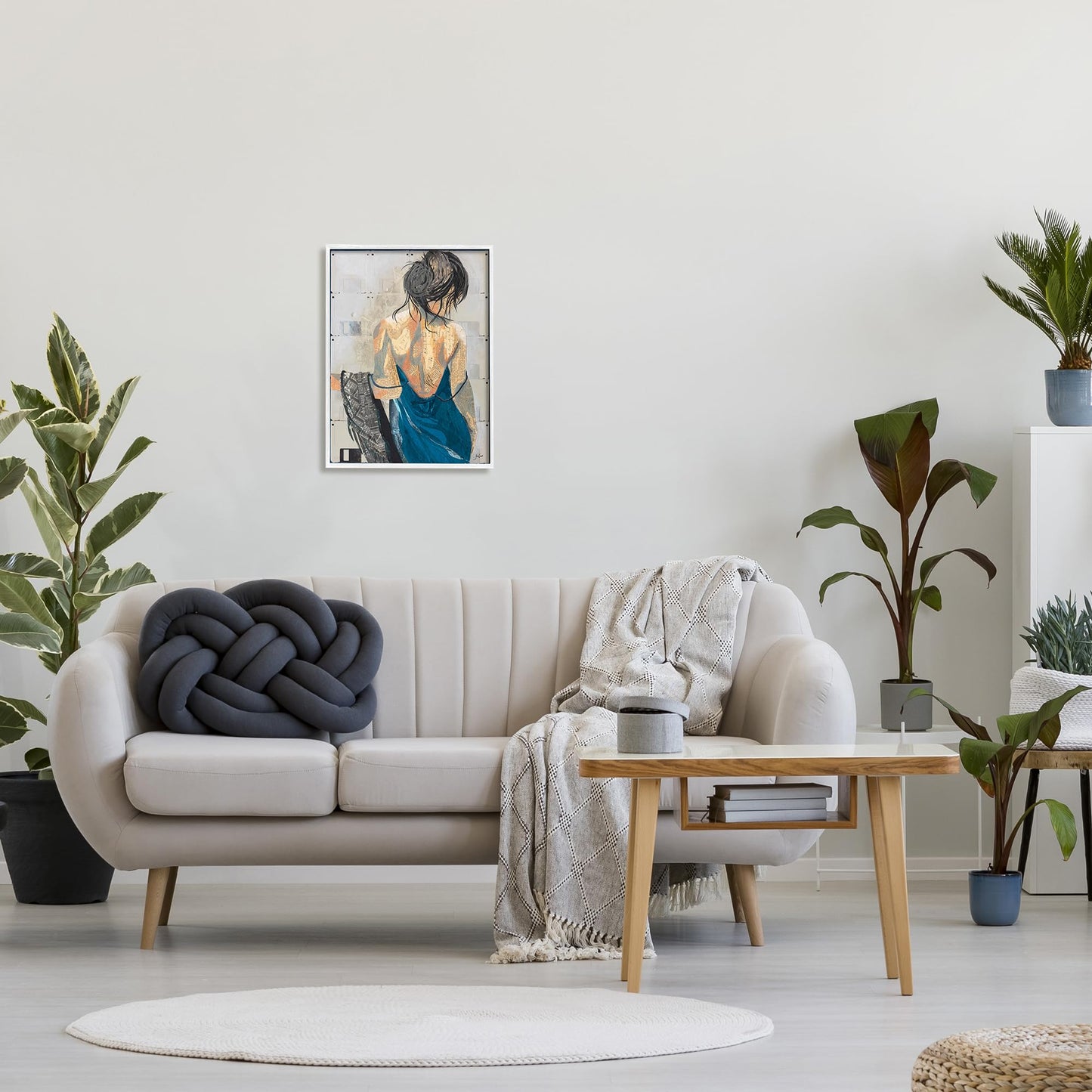 Girl with Music Notes Collage, 16 x 20 Inch Framed Giclée Print