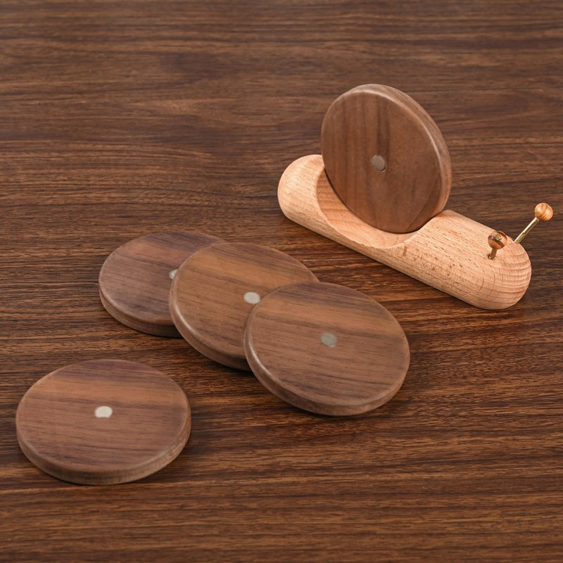 Wooden Coasters for Drinks Funny Cute Coasters Funny Unique Cute Small House Warming Gifts New Home Decor Table Decor Weird Stuff for Mom Upgraded Dia (3.5 * 3.5 inches)