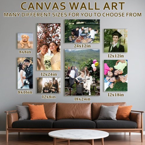 Custom Canvas Prints by [Brand Name] - Personalized Photo Wall Art for Weddings, Family, and Home Decor | 36x24