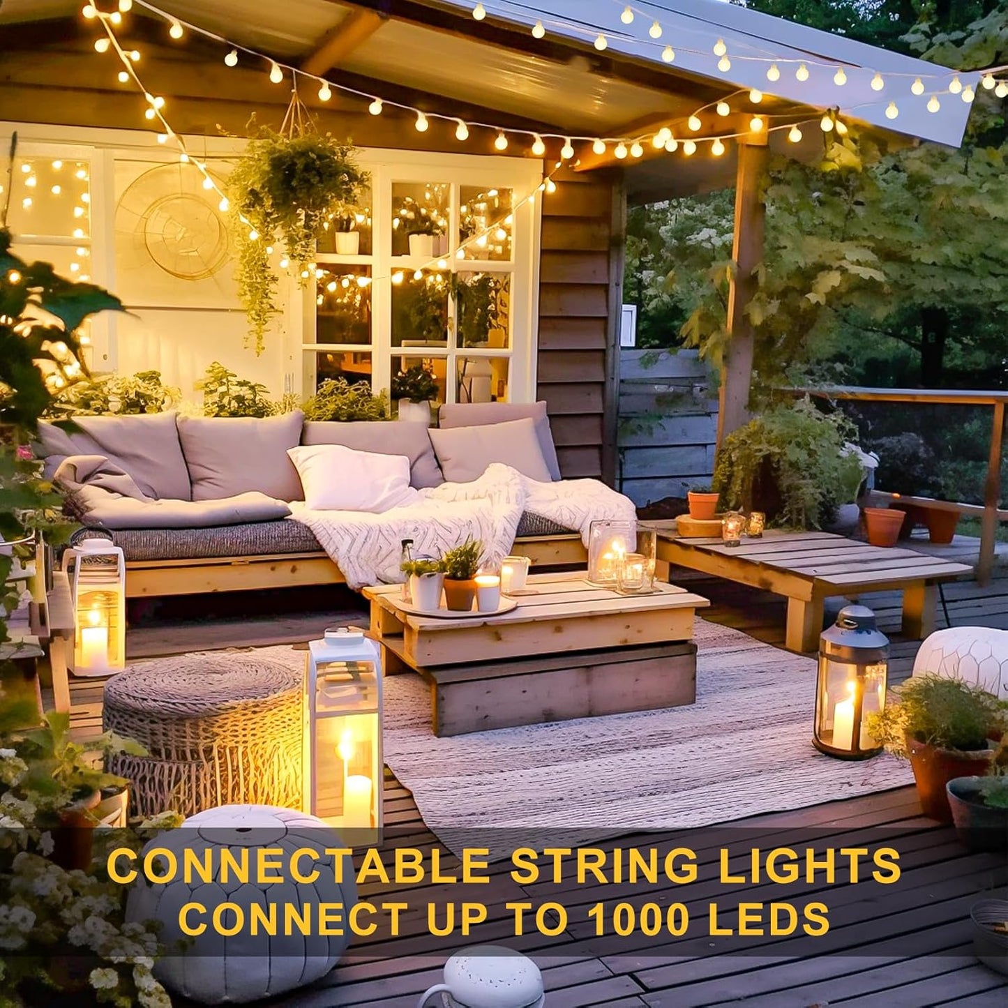 Skiennix 100ft Globe String Lights - 200 LED Waterproof Fairy Lights with Remote | Warm White Decor for Indoor & Outdoor Use